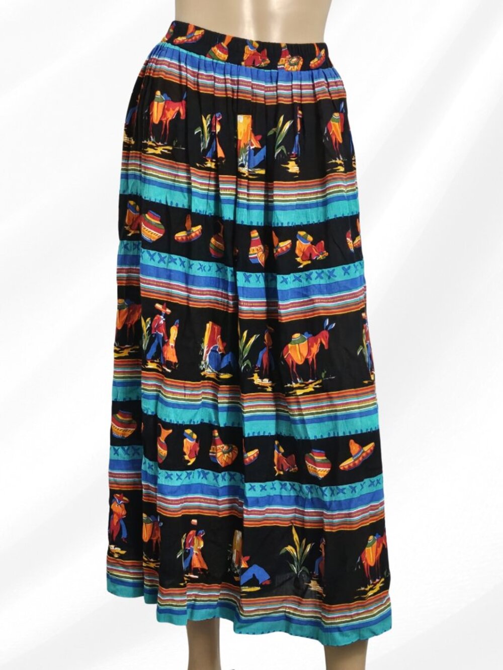 2/$30 AC Sport Southwest Multicolor Skirt Size 18W